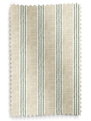 Emily Bond Fern Green George Printed Stripe Made to Measure 100% Cotton Roman Blind - Image 5 of 5