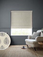 Emily Bond Charcoal Grey Jaipur Made to Measure 100% Cotton Roman Blinds - Image 1 of 5