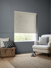 Emily Bond Charcoal Grey Jaipur Made to Measure 100% Cotton Roman Blinds - Image 4 of 5