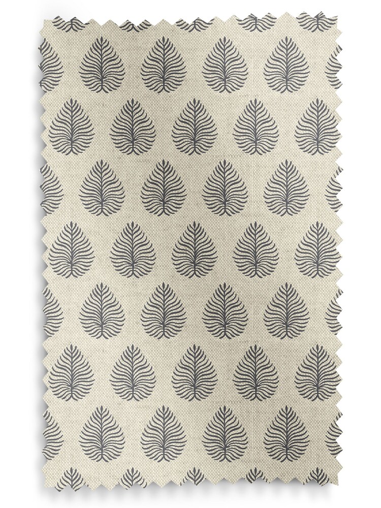 Emily Bond Charcoal Grey Jaipur Made to Measure 100% Cotton Roman Blinds - Image 5 of 5