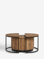 Dark Bronx Nest of 3 Coffee Table - Image 5 of 7