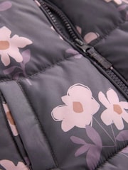 Purple Floral Shower Resistant Printed Snowsuit (3mths-7yrs) - Image 7 of 7