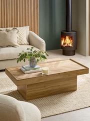 Light Natural Hayford Oak Effect Coffee Table - Image 1 of 10