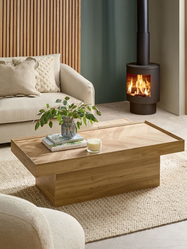 Light Natural Hayford Oak Effect Coffee Table - Image 1 of 10