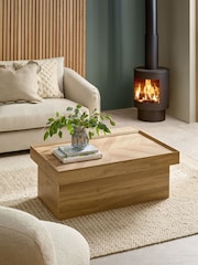 Light Natural Hayford Oak Effect Coffee Table - Image 2 of 10