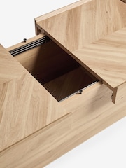 Light Natural Hayford Oak Effect Coffee Table - Image 5 of 10