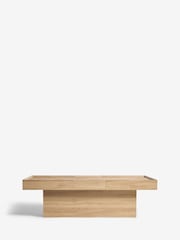 Light Natural Hayford Oak Effect Coffee Table - Image 6 of 10