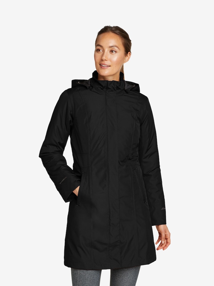 Eddie Bauer Black Girl on the Go Insulated Trench - Image 1 of 7