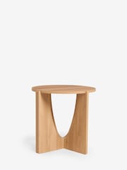 Natural Craft Wood Effect Side Table - Image 4 of 5