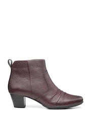 Hotter Red Aubrey Zip Fastening Regular Fit Boots - Image 1 of 4