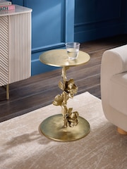 Gold Orchid Side Table - Image 1 of 7