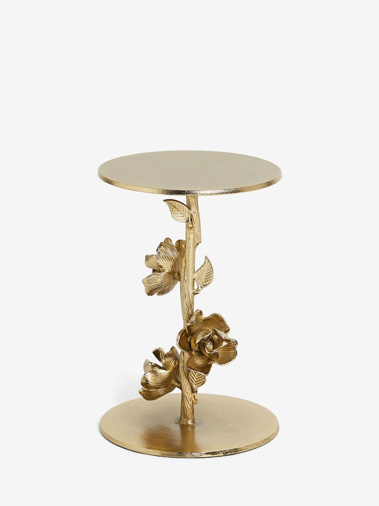 Gold Orchid Side Table - Image 7 of 7