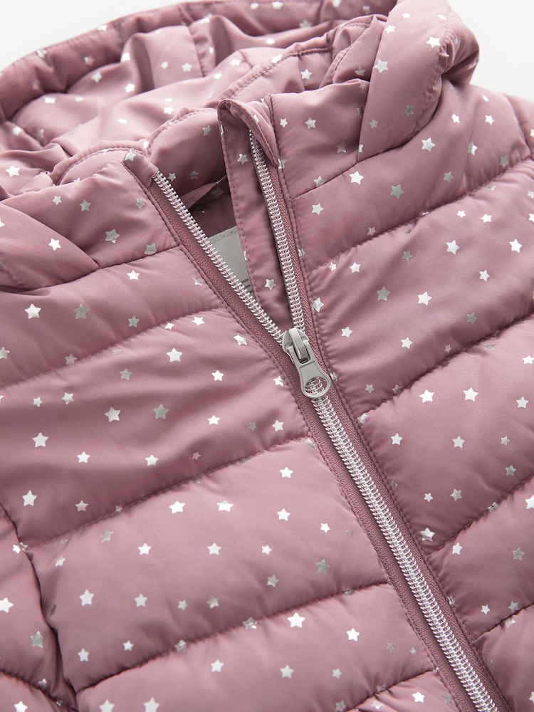 Pink Shower Resistant Foil Skirted Coat (6mths-7yrs) - Image 10 of 12