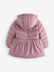 Pink Shower Resistant Foil Skirted Coat (6mths-7yrs) - Image 8 of 12