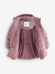 Pink Shower Resistant Foil Skirted Coat (6mths-7yrs) - Image 9 of 12