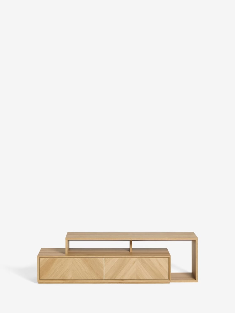 Light Natural Hayford Oak Effect TV Unit - Image 11 of 11