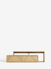 Light Natural Hayford Oak Effect TV Unit - Image 8 of 11