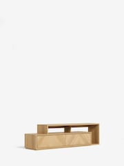 Light Natural Hayford Oak Effect TV Unit - Image 10 of 11