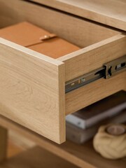 Natural Craft Oak Effect TV Unit - Image 6 of 11