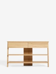 Natural Craft Oak Effect TV Unit - Image 8 of 11