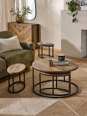 Dark Bronx Nest of 4 Coffee Table - Image 1 of 5