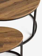 Dark Bronx Nest of 4 Coffee Table - Image 2 of 5