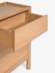 Natural Sutton Oak and Oak Veneer Large Sideboard - Image 11 of 11