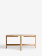 Natural Sutton Oak and Oak Veneer Coffee Table - Image 6 of 7