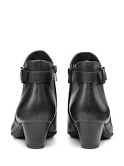 Hotter Black Regular Fit Addison Zip Fastening Boots - Image 3 of 4