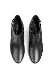 Hotter Black Wide Fit Addison Zip Fastening Boots - Image 4 of 4