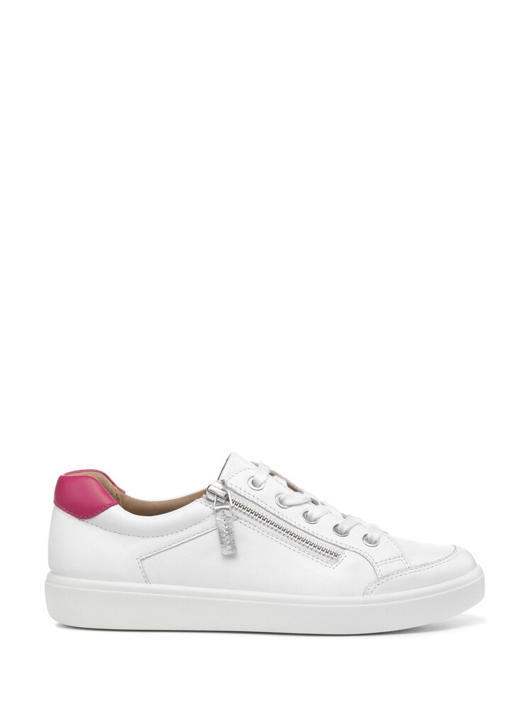 Hotter White Chase II Lace-Up/Zip Regular Fit Shoes - Image 1 of 4