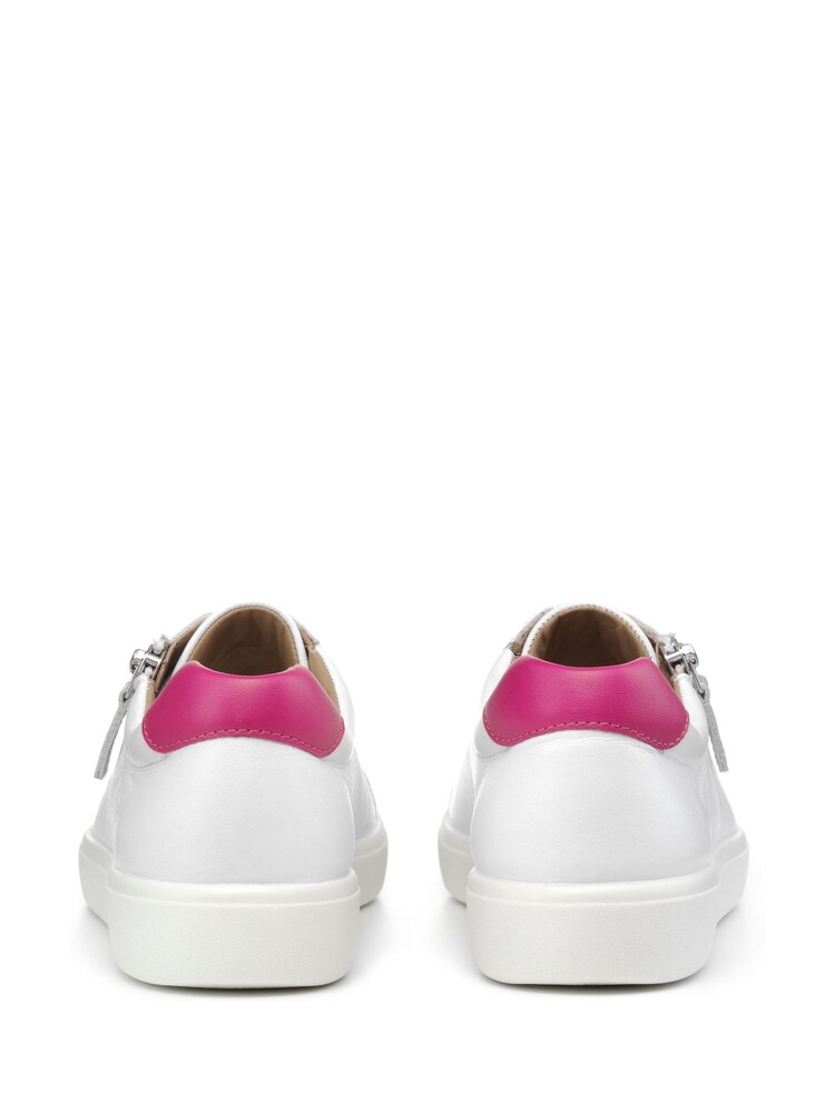 Hotter White Chase II Lace-Up/Zip Regular Fit Shoes - Image 4 of 4