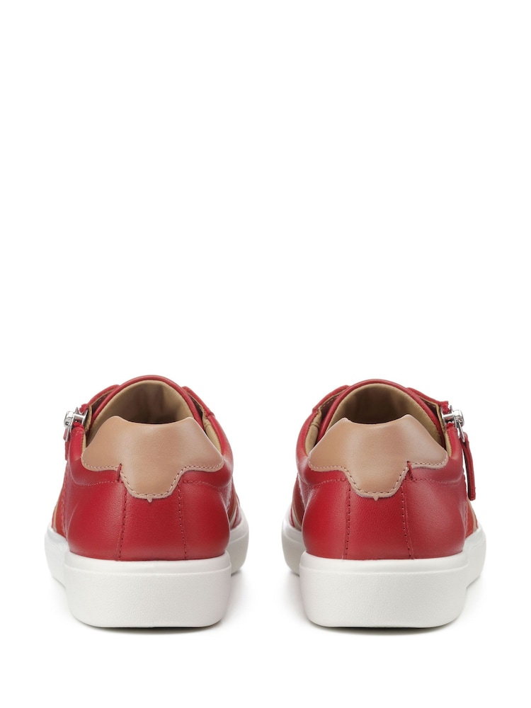 Hotter Red Standard Fit Chase II Lace up / Zip Trainers - Image 4 of 4