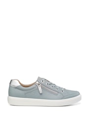 Hotter Light Blue Wide Fit Chase II Lace up / Zip Trainers - Image 1 of 4
