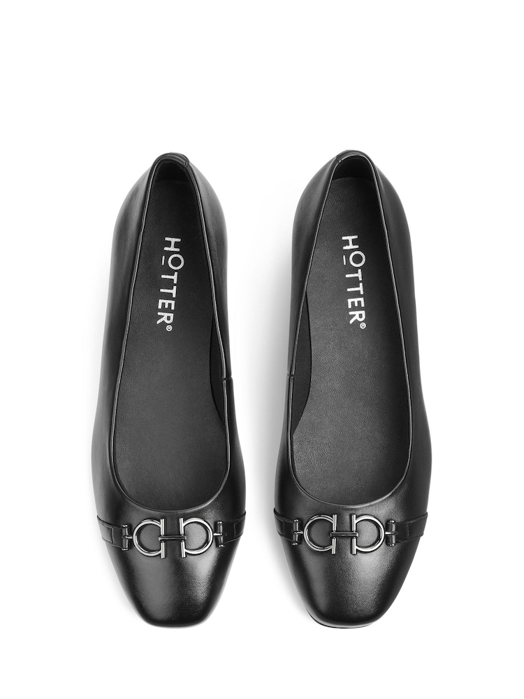 Hotter Black Anna Slip-On Regular Fit Shoes - Image 4 of 4