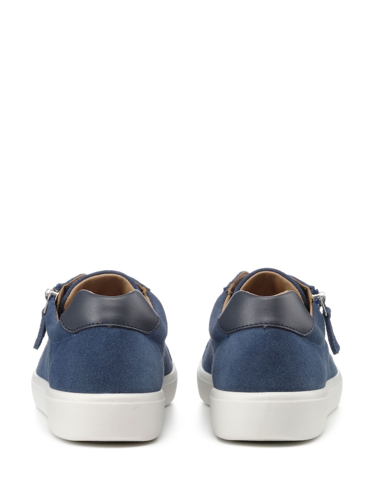 Hotter Blue Extra Wide Fit Chase II Lace up / Zip Trainers - Image 4 of 4