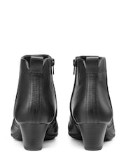 Hotter Black Aubrey Zip Fastening Regular Fit Boots - Image 3 of 4
