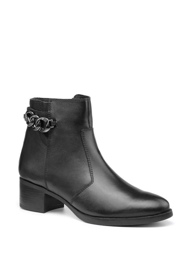 Hotter Black Alondra Zip Fastening Regular Fit Boots - Image 2 of 4
