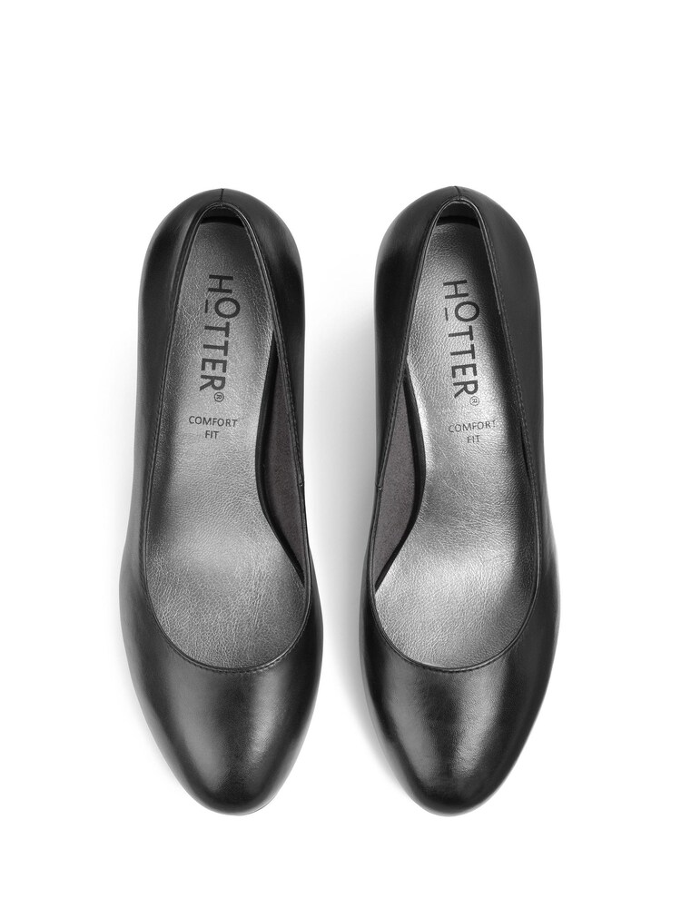 Hotter Black Rumba Slip-On Regular Fit Shoes - Image 4 of 4