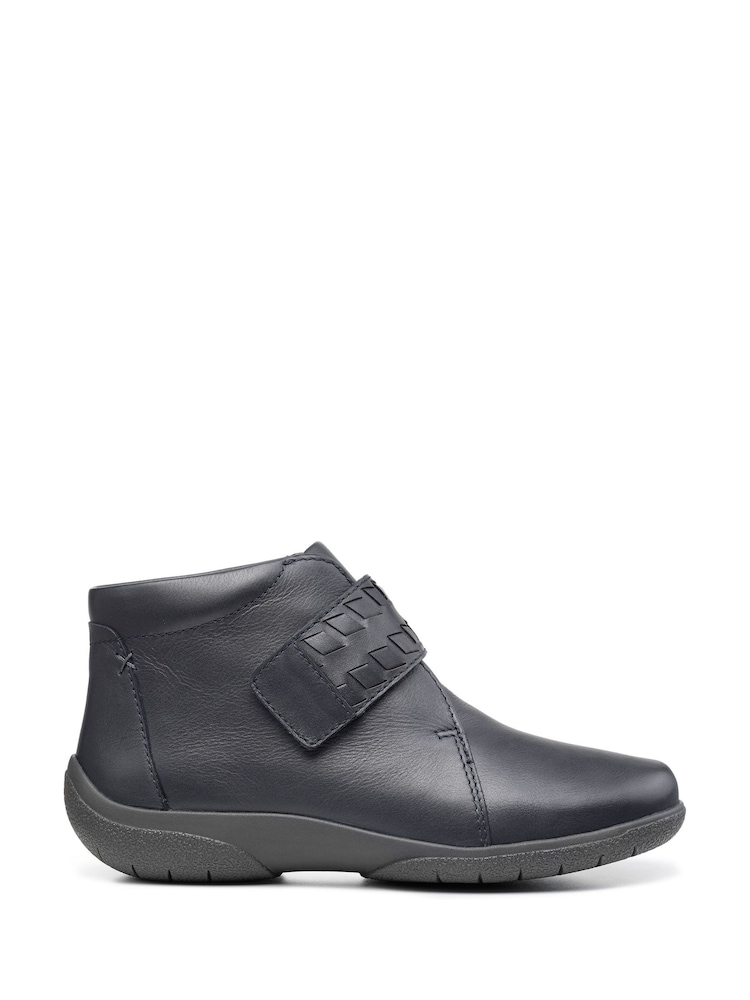 Hotter Blue Wide Fit Daydream Touch-Fastening Boots - Image 1 of 4