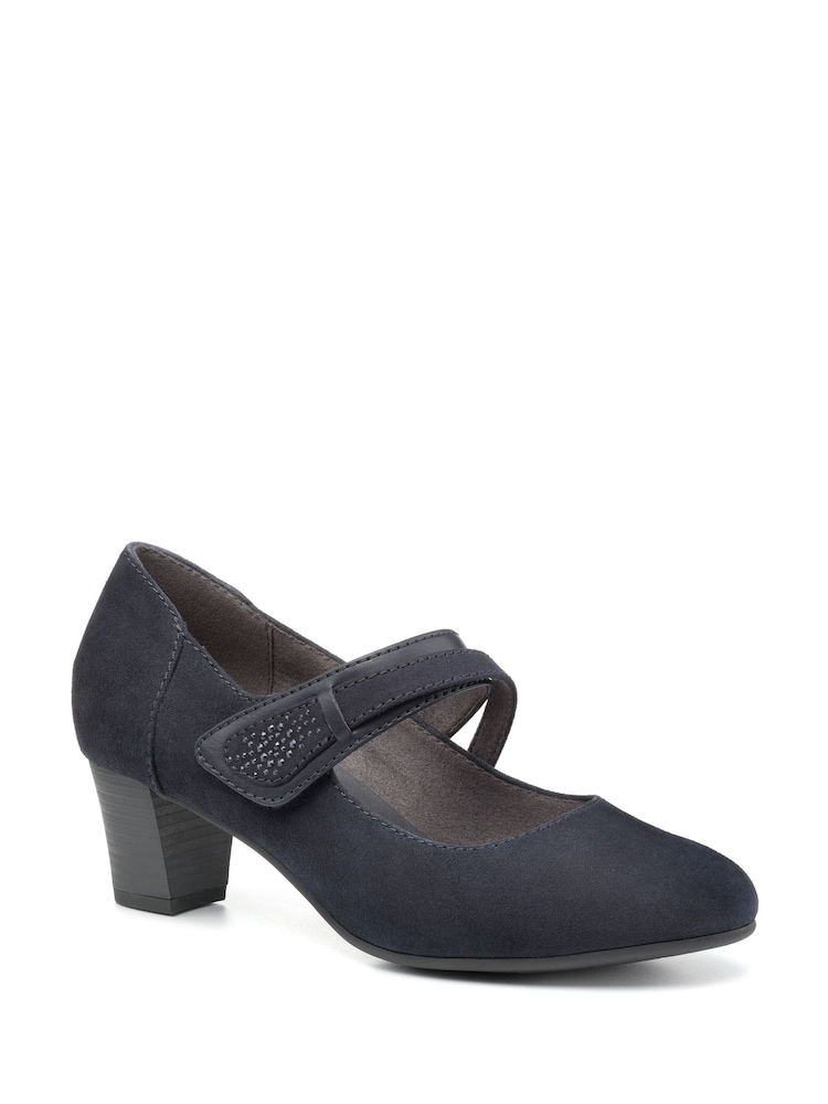 Hotter Blue Samba Touch-Fastening Regular Fit Shoes - Image 2 of 4