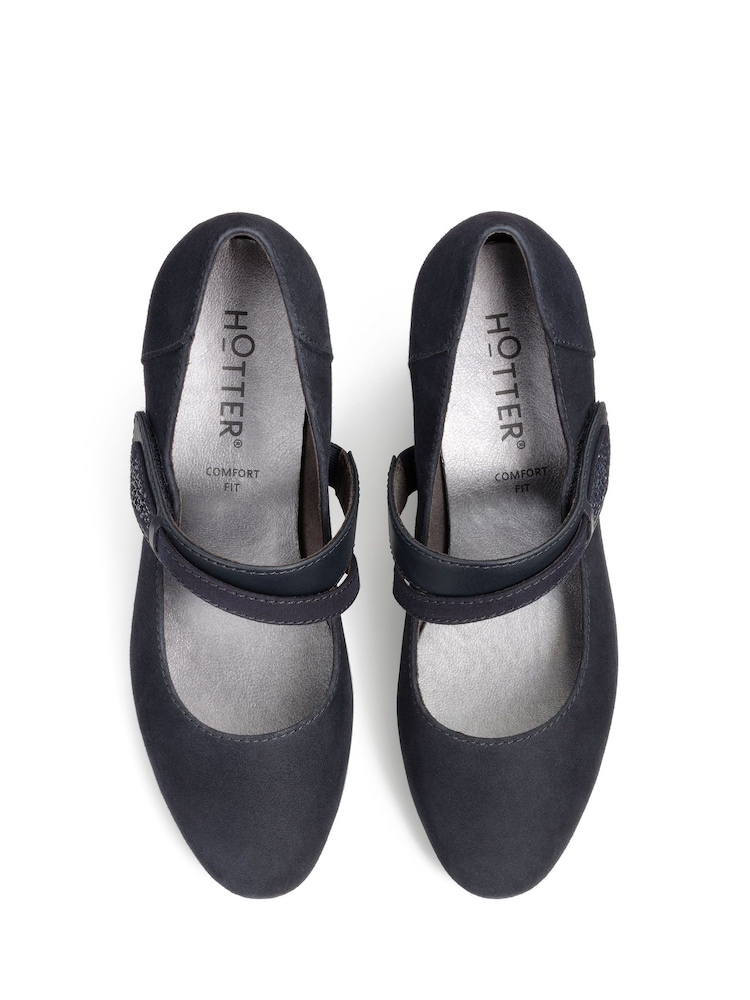 Hotter Blue Samba Touch-Fastening Regular Fit Shoes - Image 4 of 4