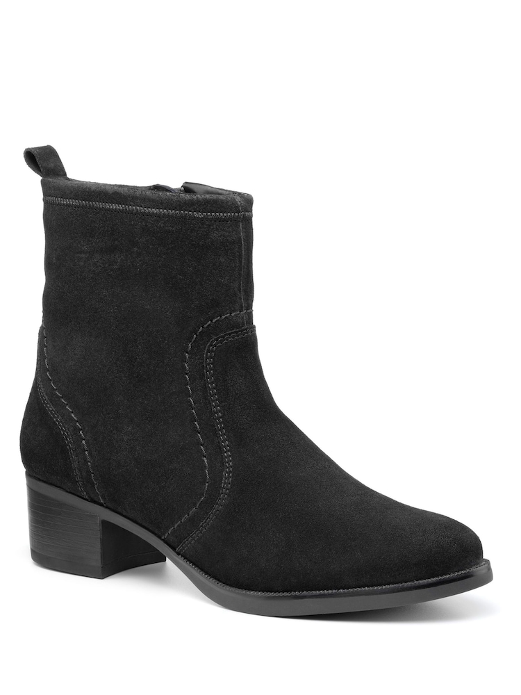 Hotter Black Alana Zip Fastening Regular Fit Boots - Image 2 of 4