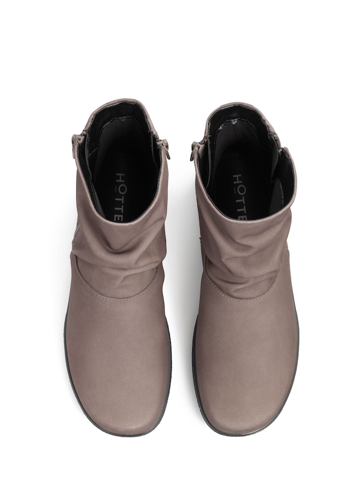 Hotter Natural Standard Fit Whisper Zip Boots - Image 3 of 4