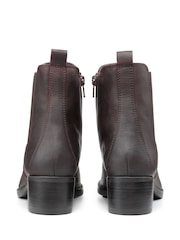 Hotter Red Aldina Zip Fastening Regular Fit Boots - Image 3 of 4