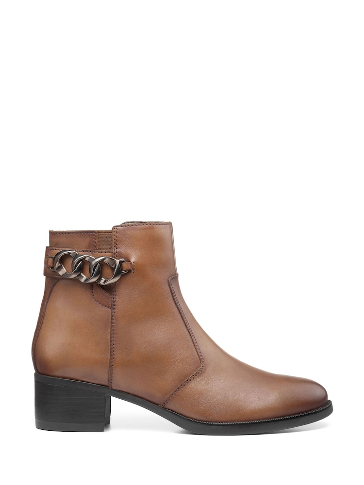 Hotter Brown Alondra Zip Fastening Regular Fit Boots - Image 1 of 4
