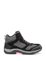 Hotter Black Regular Fit Pathway Waterproof Lace-Up Boots - Image 1 of 4