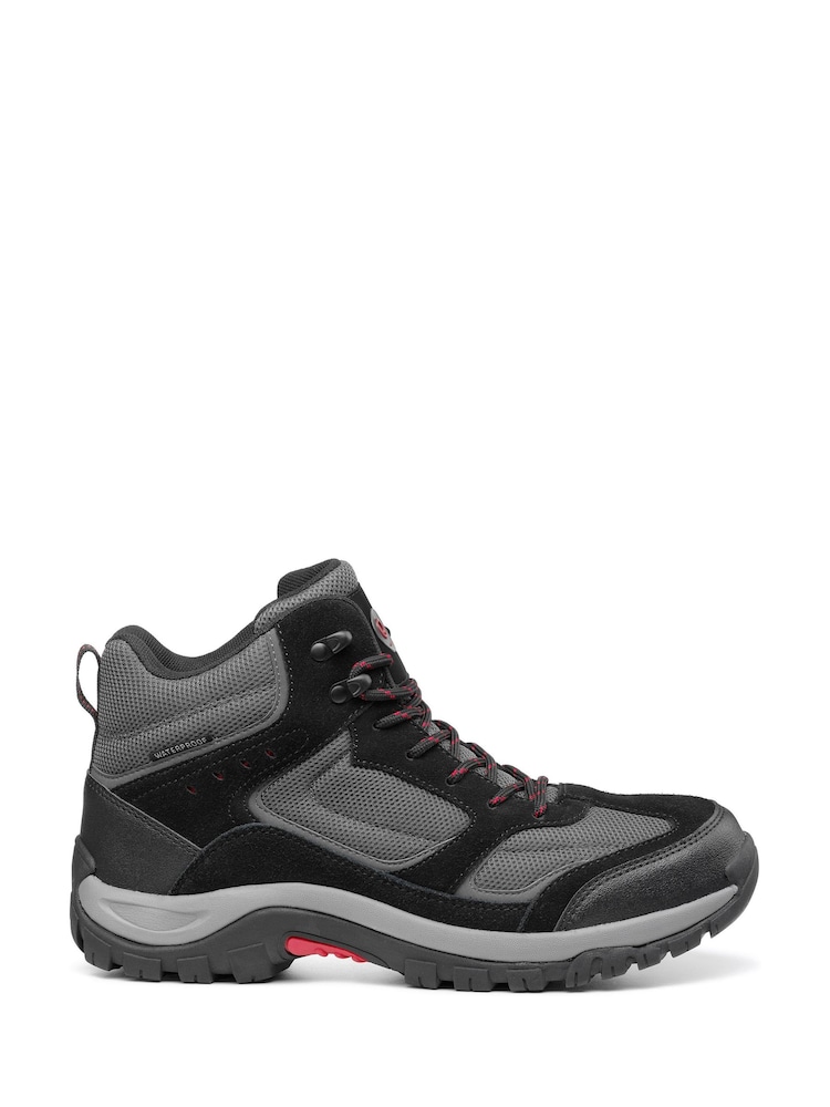 Hotter Black Regular Fit Pathway Waterproof Lace-Up Boots - Image 1 of 4