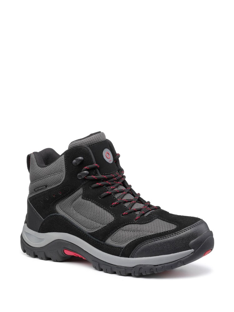 Hotter Black Regular Fit Pathway Waterproof Lace-Up Boots - Image 2 of 4