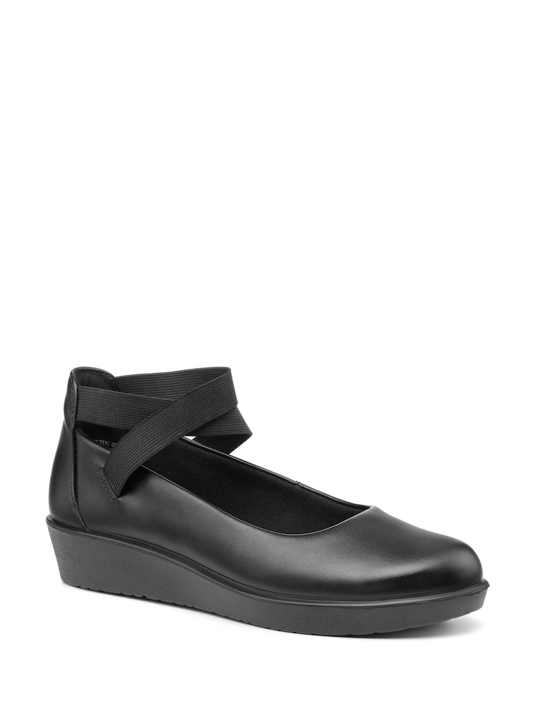 Hotter Black Regular Fit Lola Slip-Ons Shoes - Image 2 of 4 Hotter Black Regular Fit Lola Slip-Ons Shoes - Image 2 of 4